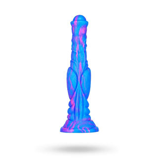 Monster Dildo Long Blue-pink 30 Cm