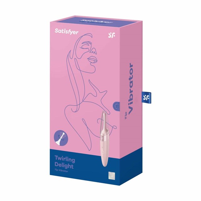 Twirling Delight Tip Vibrator - Rose