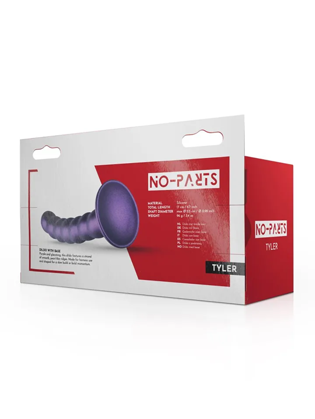 Pegging Dildo Metallic Purple 17 cm