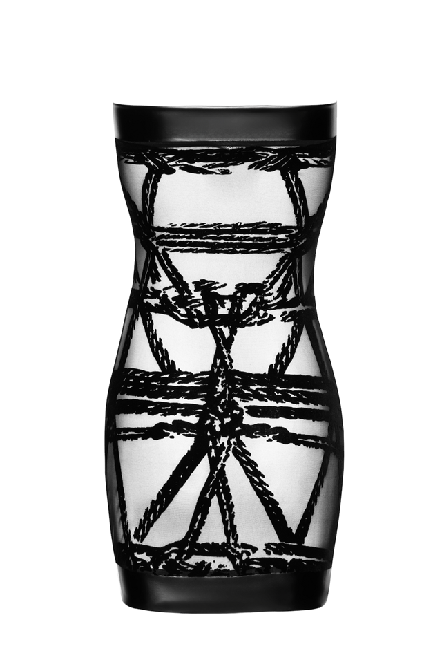 F359 Bondesque Off-Shoulder Mini Dress