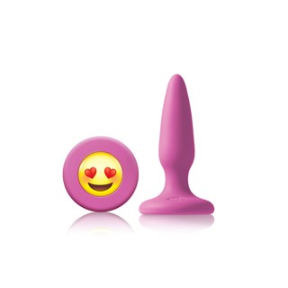 Moji's Ily Lyserød Mini Silikone Plug Med Emoji