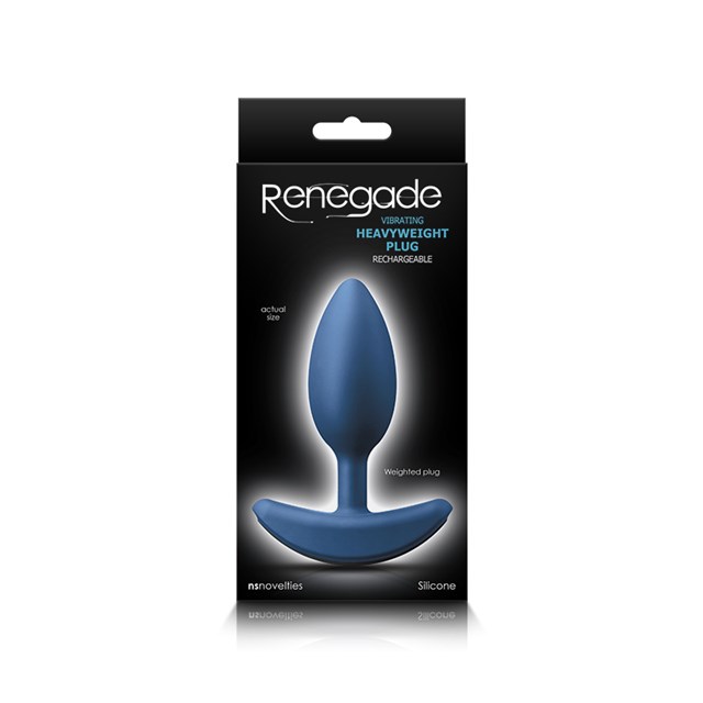 Blåt Analplug Med Vægt - Medium