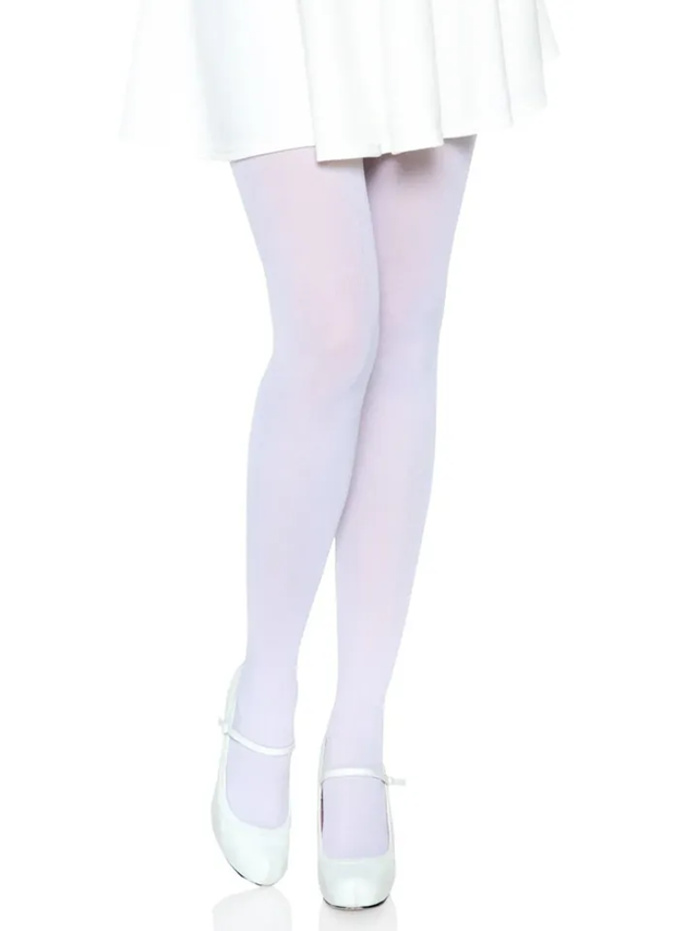 Nylon Opaque Pantyhose White