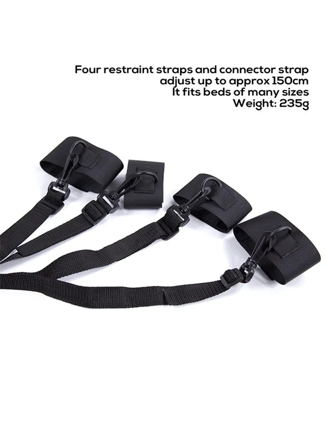 Nylon Velcro Bed Restraints With Plastic Hook