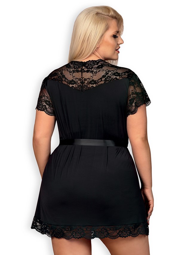 810 - Black Peignoir XXL