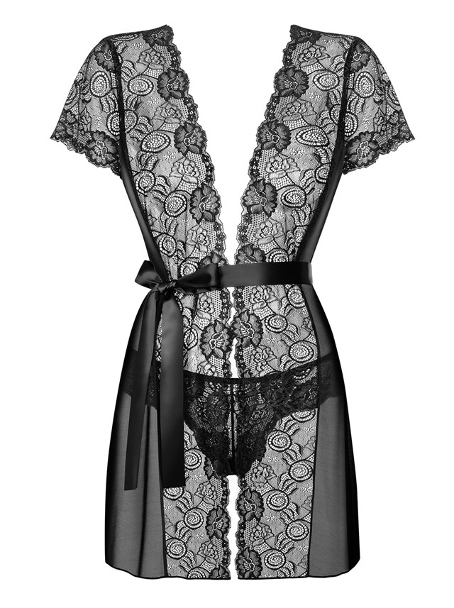 Alluria - Peignoir og G-streng