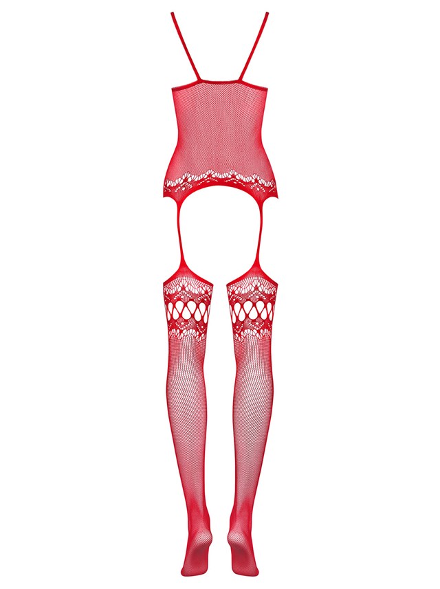 F214 - Rød Bodystocking