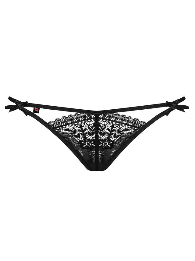 Intensa - Sort G-streng med Dobbelt Stropper