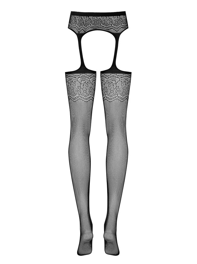 S207 - Black Garter Stockings