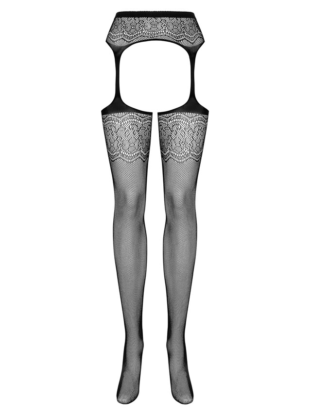 S207 - Black Garter Stockings