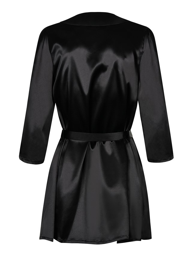 Satinia - Sort Kimono