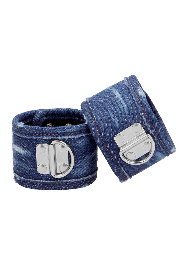 Handcuffs - Roughened Denim Style