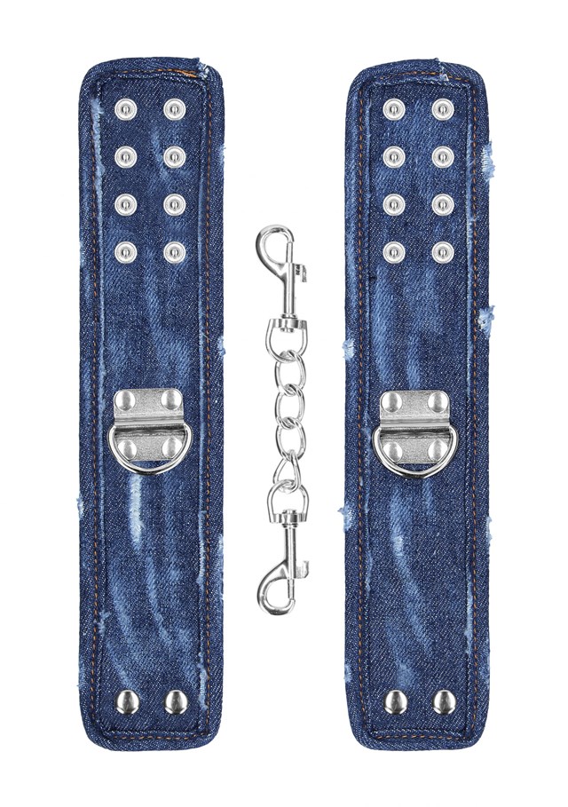 Handcuffs - Roughened Denim Style
