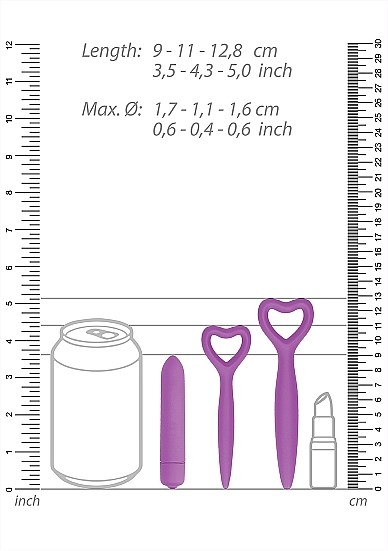 Silicone Vaginal Dilator-sæt - Lilla