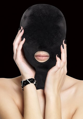 Velvet & Velcro Maske Med Mundåbning