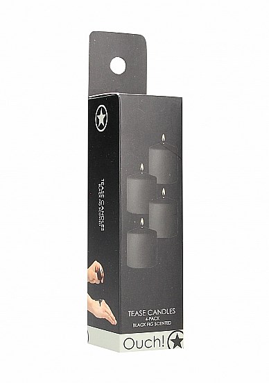 Tease Candles - Disobedient Smell - 4 Pieces - Black