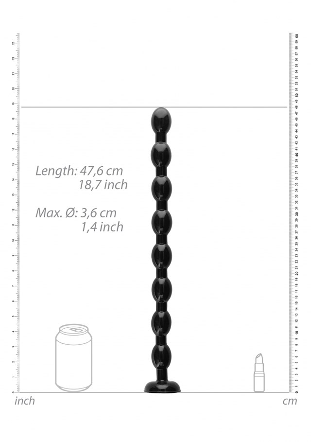Ass Snake Beaded Dildo 48 cm
