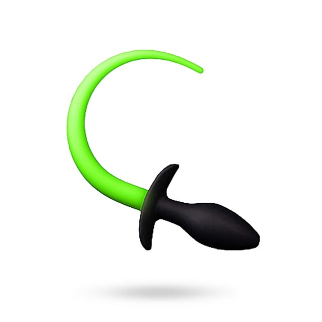 Puppy Tail plug - Glow in the Dark