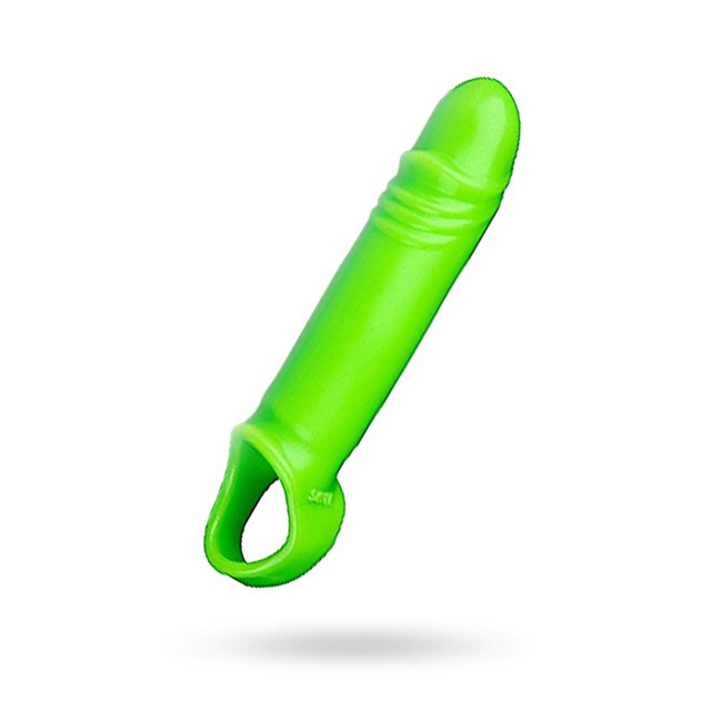 Smooth Stretchy Penis Sleeve - Glow in the Dark