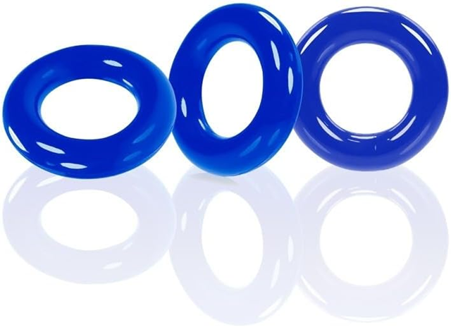Willy Rings Cock Rings Blue 3-pack