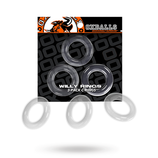 Willy Rings Cock Rings Transparent 3-pack