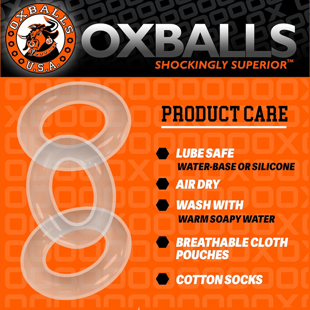 Willy Rings Cock Rings Transparent 3-pack