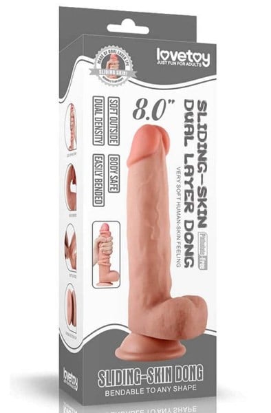 Sliding Skin Dildo 20 cm