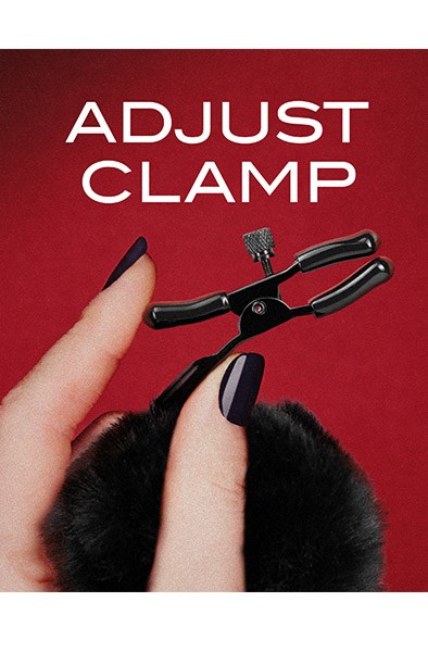 Noir Pom Adjustable Nipple Clamps Black