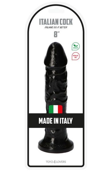 TOYZ4LOVERS Dildo Ottavio 20 cm - Sort