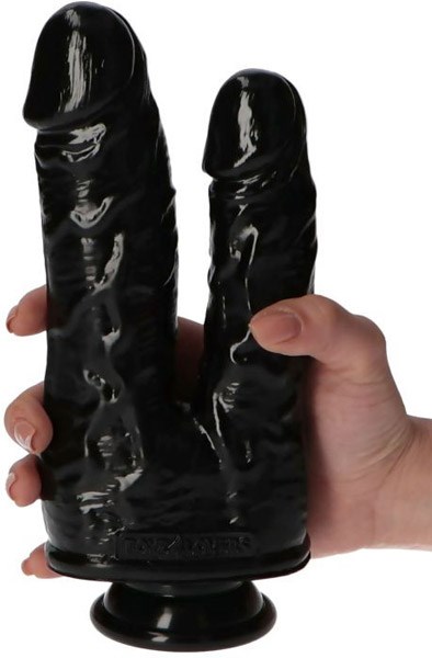 TOYZ4LOVERS Dobbelt Dildo Sort 18,5 cm