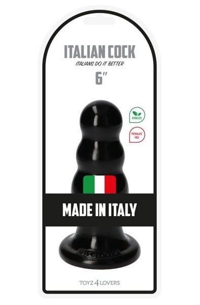 TOYZ4LOVERS Italian Cock Anal Plug 15 cm - Sort