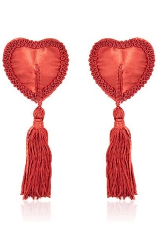 Toyz4lovers Red Heart Nipples Tassels