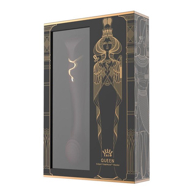 Queen G-punkts Vibrator med Pulse Wave og Sugefunktion - Bordeaux rød