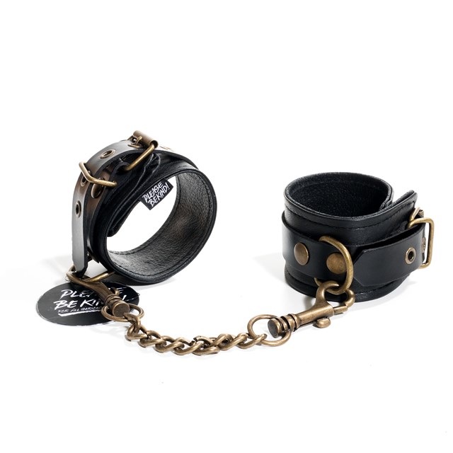 & Restrain Me - Black Wrist Cuffs