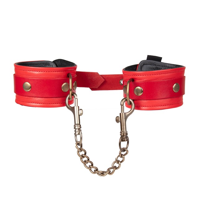 & Restrain Me - Red Wrist Cuffs