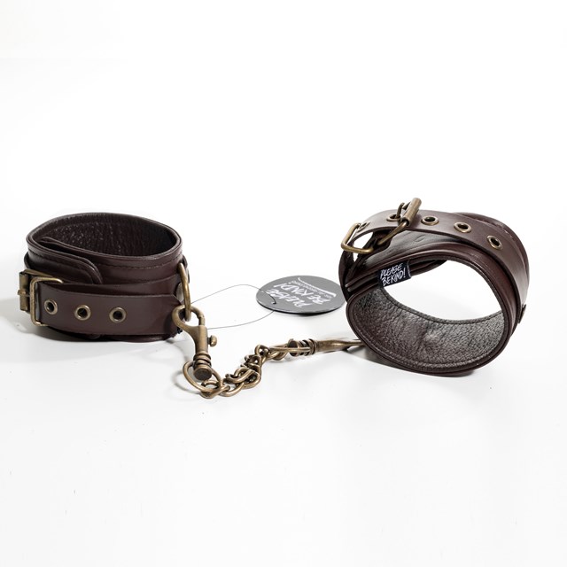 & Restrain Me - Brown Ankle Cuffs