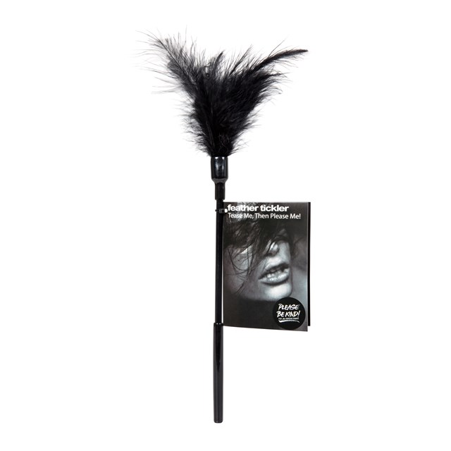 Tease Me Then Fuck Me Feather Tickler - Black