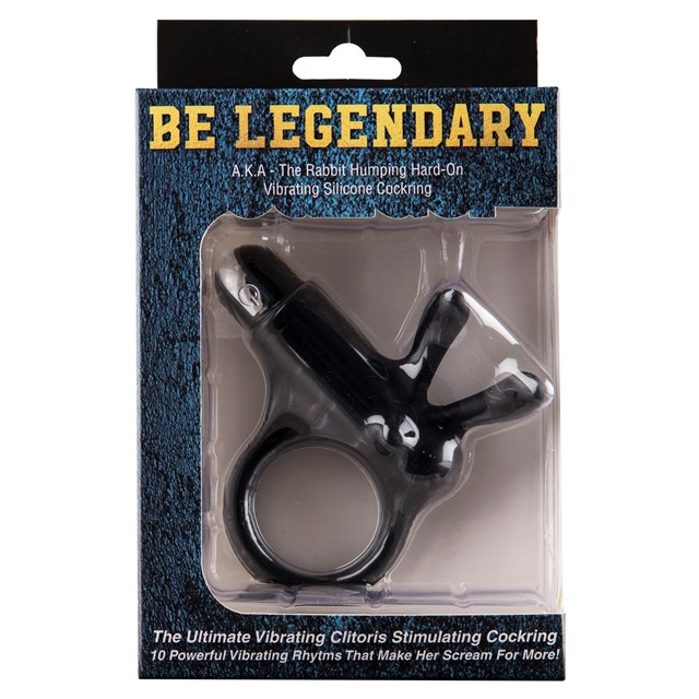 The Rabbit Humping Hard-On Vibrating Silicone Cockring