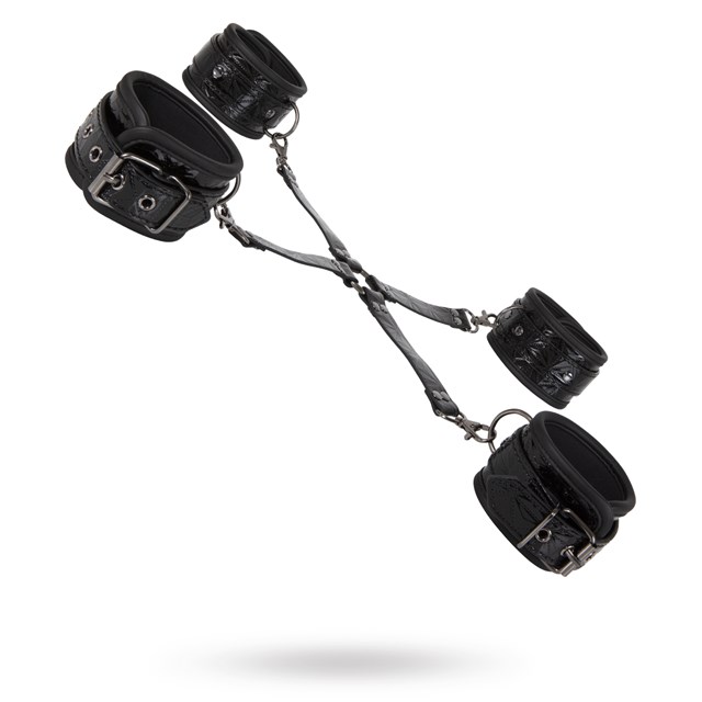 Diabolique Black - Hog-Tie med Manchetter