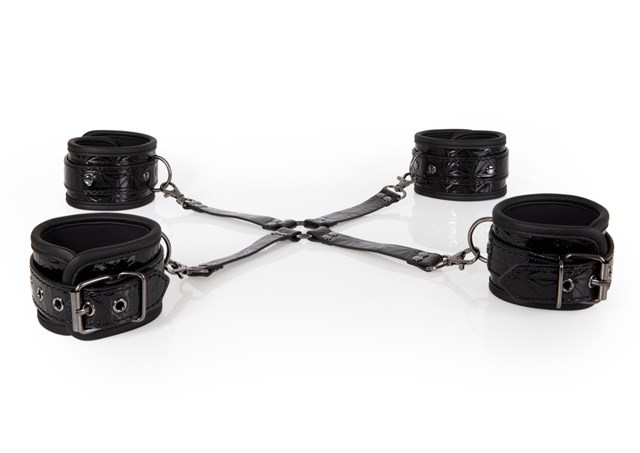 Diabolique Black - Hog-Tie med Manchetter