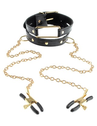 Gold Collar & Nipple Clamps