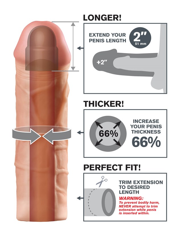 Mega 2" Extension - Flesh
