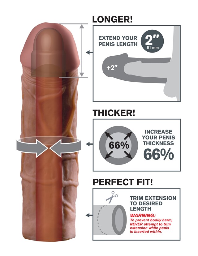 Mega 2" Extension - Brown
