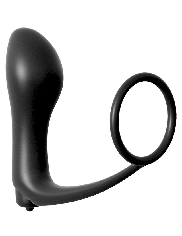 Ass-Gasm Penisring Vibrerende Plug