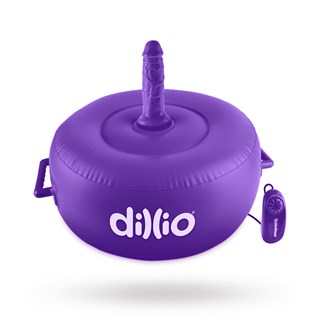 Dillio Vibrating Inflatable Hot Seat - Purple