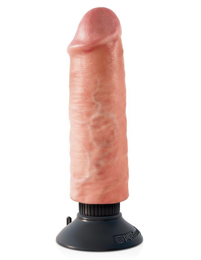 Vibrerende Dildo 20 cm - Lys Hudfarve