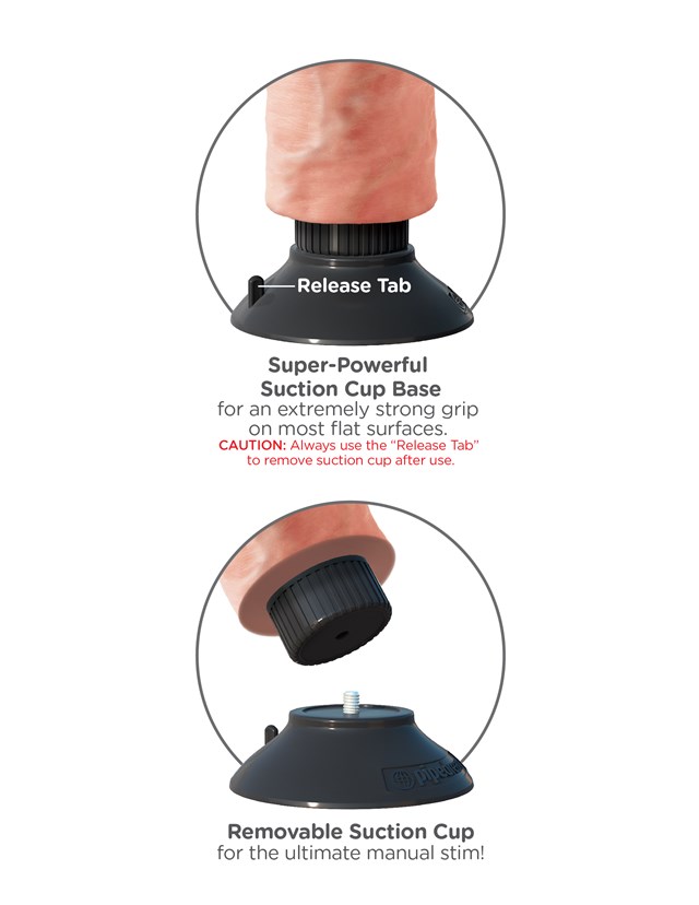 Vibrerende Dildo 25 cm - Lys Hudfarve