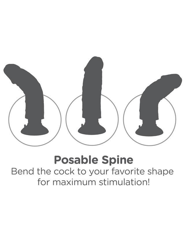Vibrerende Dildo 25 cm - Lys Hudfarve