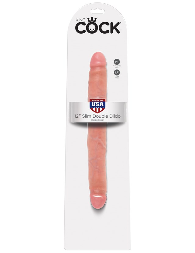 Slim Double Dildo 30cm - Flesh