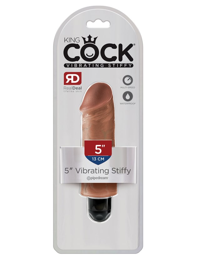 Stiffy Vibrerende Dildo 15.5 cm - Solbrun